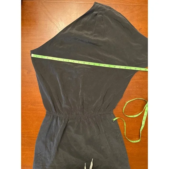 Joie dress Ashton Medium one shoulder black silk short